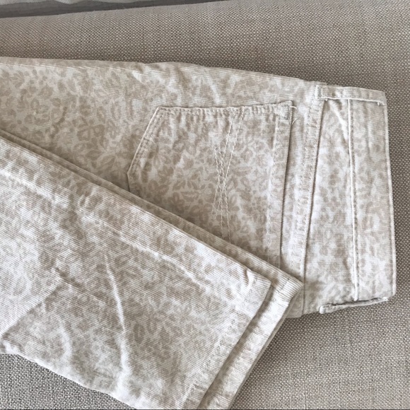 Gap Kids girls size 12 cream/beige patterned cords - Picture 9 of 13